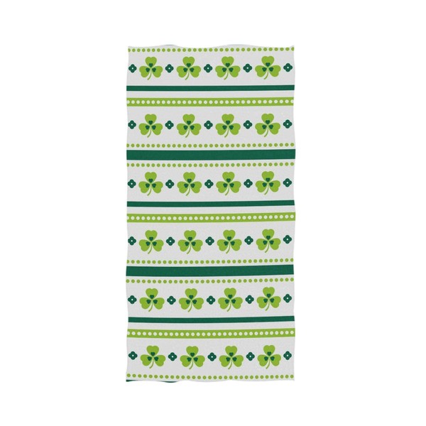 Naanle Fresh Clover Shamrock Stripes Pattern St. Patrick's Day Soft