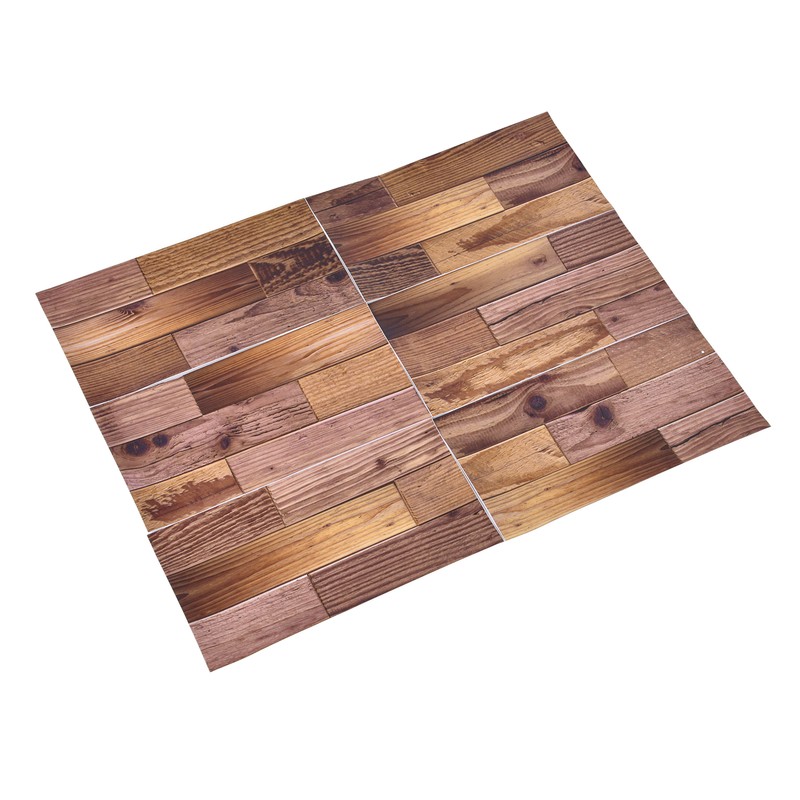 18PCS Wall Stickers Peel and Paste Wood Grain Furniture Refurbishment