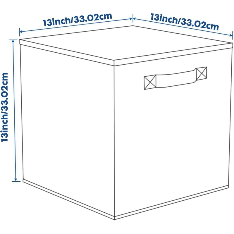 powerking Cube Storage Boxes, Foldable Fabric Storage Bins And Cloth