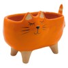 Dekohelden24 Ceramic Planter / Planter / Pink Cat Design Dimensions