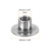 sourcing map M10 T-nuts, 12pcs Carbon Steel Tee Nut Round