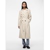 PIECES PCSCARLETT Female Trench Coat, Silver Gray