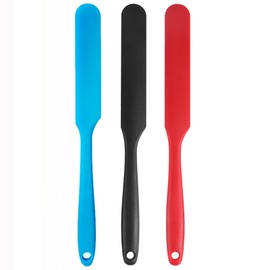 Jar Spatula,Sourdough Spatula with Long Handle,Silicone Skinny Spatula Scraper for Jars (3 Pcs)