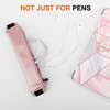MoKo Pencil Case (2 Pack), PU Leather Pen Pencil Pouch