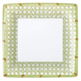 Caspari Trellis Paper Dinner Plates - 8 Per Package