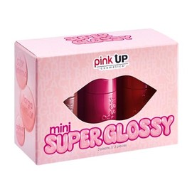 PINK UP | Mini Super Glossy | Ultra Brillo y Larga Duración | Labios Hidratados y Volumen Natural | Textura Ligera No Pegajosa | Labial | Gloss | Set 