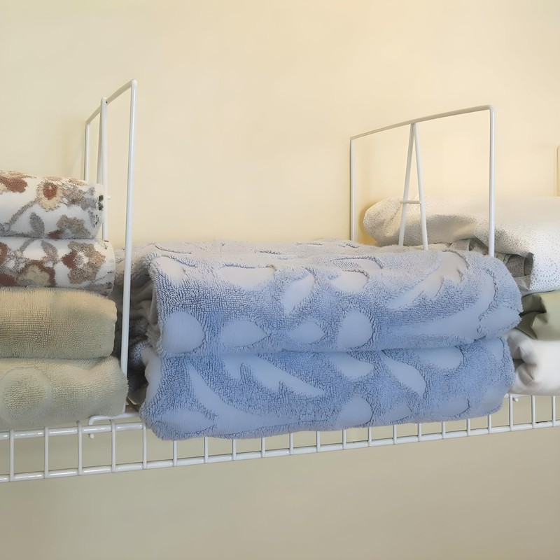 Evelots Tall Wire Shelf Dividers -8 Pack- Closet Storage &