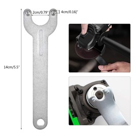 Topbuti 5" 5/8-11 Grinder Flange Angle Wrench Spanner Metal Lock Nut for Compatible with Dewalt Milwaukee Makita 193465-4 Bosch Black & Decker Ryobi