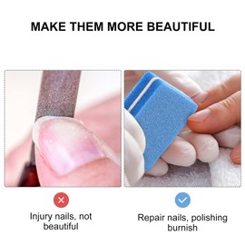 TOVINANNA 50Pcs Mini Nail Files Professional Buffing Sponges for Manicure and Pedicure Portable Nail Buffer Block for Nails Home and Salon Use Durable Nail Grooming Tool