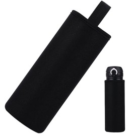 TKY Water Bottle Cover, Water Bottle Cover, Water Bottle, Cover, Holder, Portable, Insulated, Insulated, Scratch-Resistant, 25.4 fl oz (750 ml) (Black)