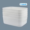 Lre Co. Pack of 5 Small Plastic Baskets, Storage Box,