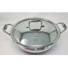 Vinod Platinum Triply Stainless Steel Extra Deep Kadai with Lid - 28cm (4.5L)