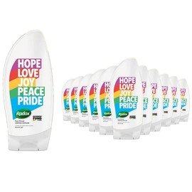 Radox Feel Exotic Limited Edition Shower Gel with Tropical Scent of Lynchee and Watermelon to feel Delightfully Fragrant 250ml, Bulk Buy 12 Pack