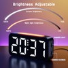 HOMVILLA Alarm Clock with 9 Color LED RGB Night Light,