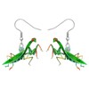 SHIGIE Acrylic Cute Green Praying Mantis Bug Earrings Dangle Cartoon