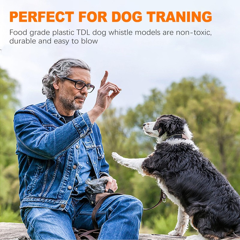 OioTuyi 3 Pack Dog Whistles for Recall, High Pitch Dog