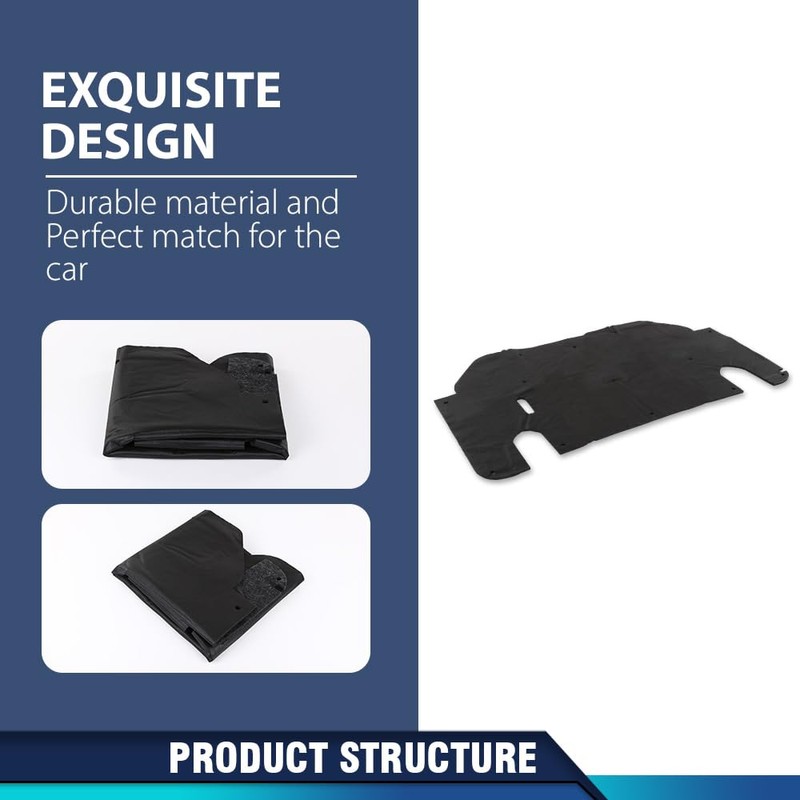 PIT66 Hood Insulation Pad 1/2" with Clips Compatible with Ford