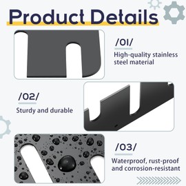 MorningRo 10 Pcs Hardware Door Hinge Shims Stainless Steel Metal Coated Finish Door Hinge Shim for Repair Kit (4 Inch)