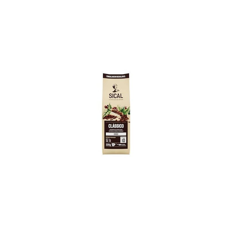 Sical Portuguese Roasted Whole Coffee Beans - 220 grams /