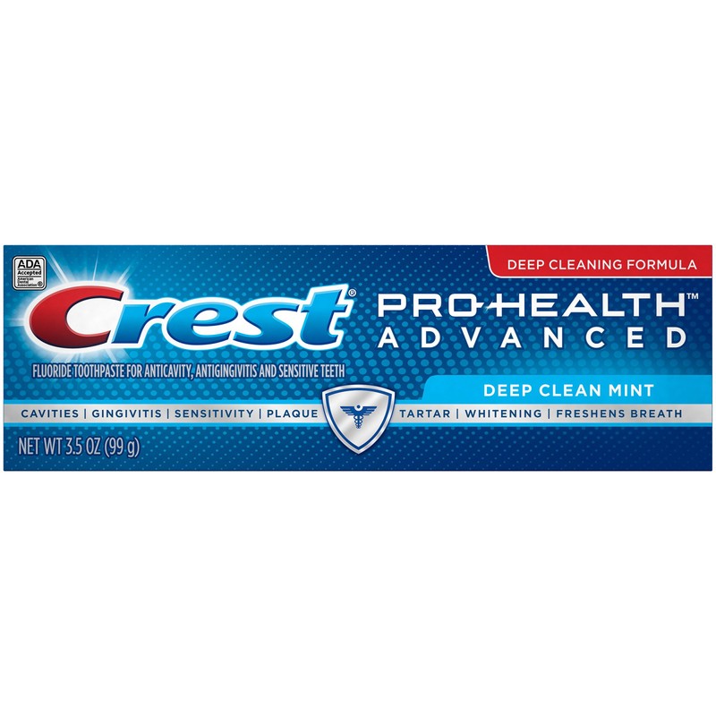 Crest Pro Health Advanced Fluoride Toothpaste, Deep Clean Mint, 3.5