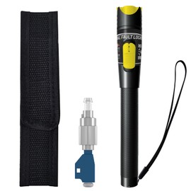 Visual Fault Locator - 100KM Ultra-High-Power VFL Fiber Optic Tester Kit with FC/LC/SC/ST Compatibility - Single Mode 9/125μm for Industrial & Telecom Backbone Networks