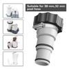 Zkaoai Pool Adapter A, Pack of 2 Pool Hose Adapter