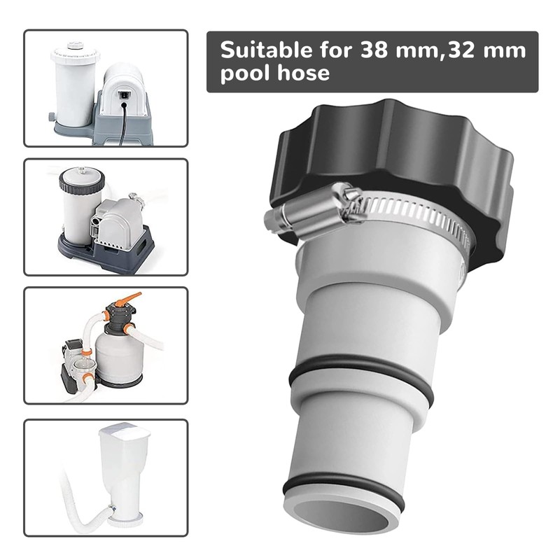 Zkaoai Pool Adapter A, Pack of 2 Pool Hose Adapter