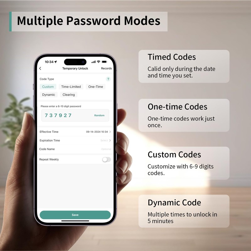 IRONZON Fingerprint Door Lock Smart Door Lock with Keypad with