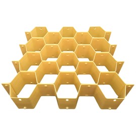 Zoie + Chloe 18-Compartment Honeycomb Drawer Divider Organizer - Underwear Socks Bras Ties Belts Scarves