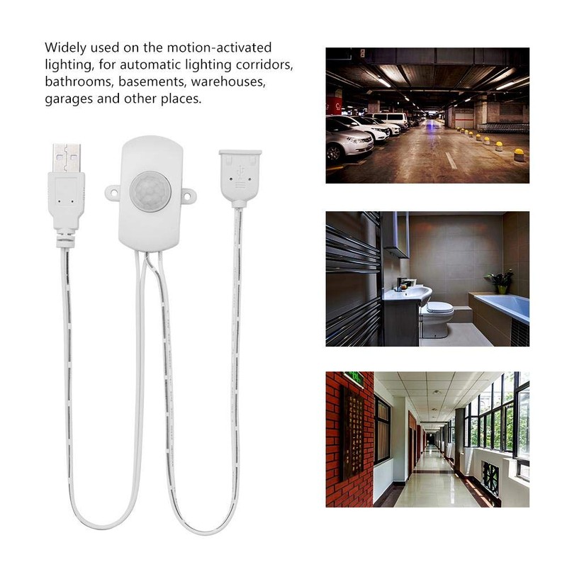 LED Infrared Motion Sensor, 4A DC 5-24V Automatic Switch 120