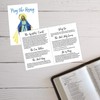 Pray The Rosary Folding Card with Read Along Prayers, Catholic
