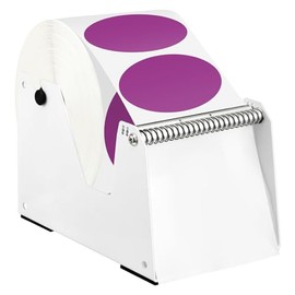 AmazingSpark Máquina dispensadora manual de etiquetas, peladora de etiquetas ajustable de gran ancho, máquina de etiquetado manual de acero inoxidable