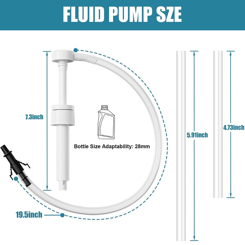 Fluid Pump for Standard Quart Bottles - 8cc Per Pump