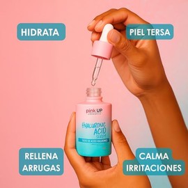PINK UP | Suero De Ácido Hialuronico | Hidratación profunda a la piel del rostro | Minimiza Líneas de Expresión | No Pegajoso | Suero facial | Serum |