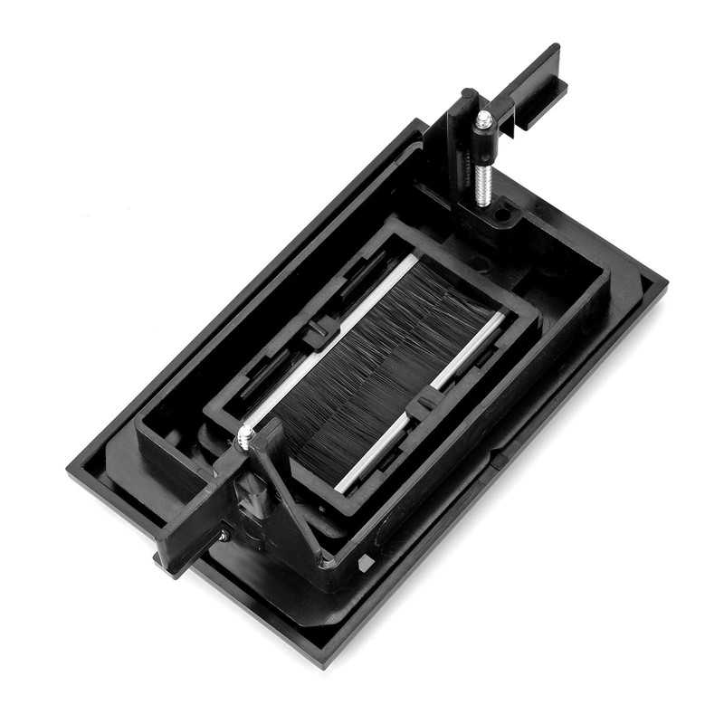 Brush Wall Plate Decora Style, Cable Pass Through Faceplate Insert