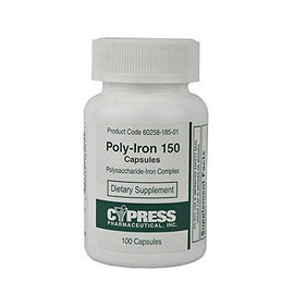 Poly-Iron 150 Capsules Compares To Niferex 150, 100 ea