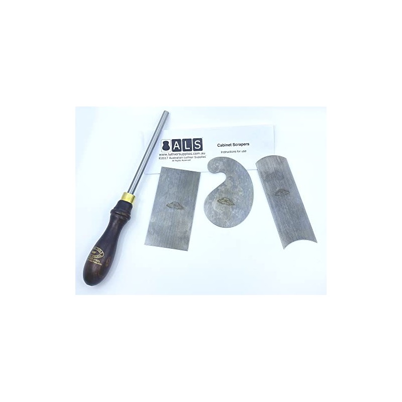 ALS Cabinet Scrapers & Burnisher Set of 4 with Instructions