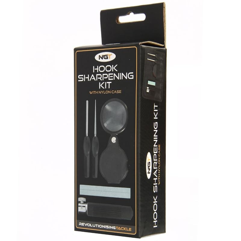 NGT Hook Sharpening Kit File Vice Tool Clamp Magnifying Eye