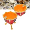 Egg Shaped Trinket Boxes Rhinestones Inlay Exquisite Jewelry Trinket Boxes