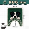 Border Collie U-Shaped Toilet Rug 24''x20'' Non Slip Bathroom Mat