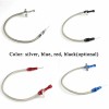 kun-shop Ford C4 Flexible Chrome Stainless Braided Transmission Dipstick Automatic