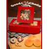 Bakepacker 60pcs Red Bakery Boxes with Window 6x6x3 inches Thick