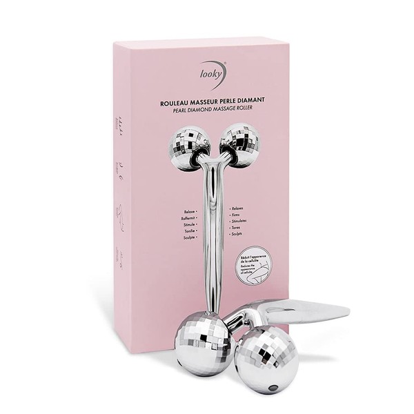 Looky Pearl Diamond Massage Roller – Deluxe Body Sculpting Tool for Toning, Firming & Reducing Cellulite - Skin Elasticity Enhancer - Ideal for Deep Tissue Relaxation and Skin Care Routine