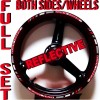 CGD Graphics REFLECTIVE RED GP STYLE RIM STRIPES WHEEL DECALS