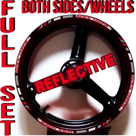 CGD Graphics REFLECTIVE RED GP STYLE RIM STRIPES WHEEL DECALS TAPE STICKERS SUZUKI Hayabusa