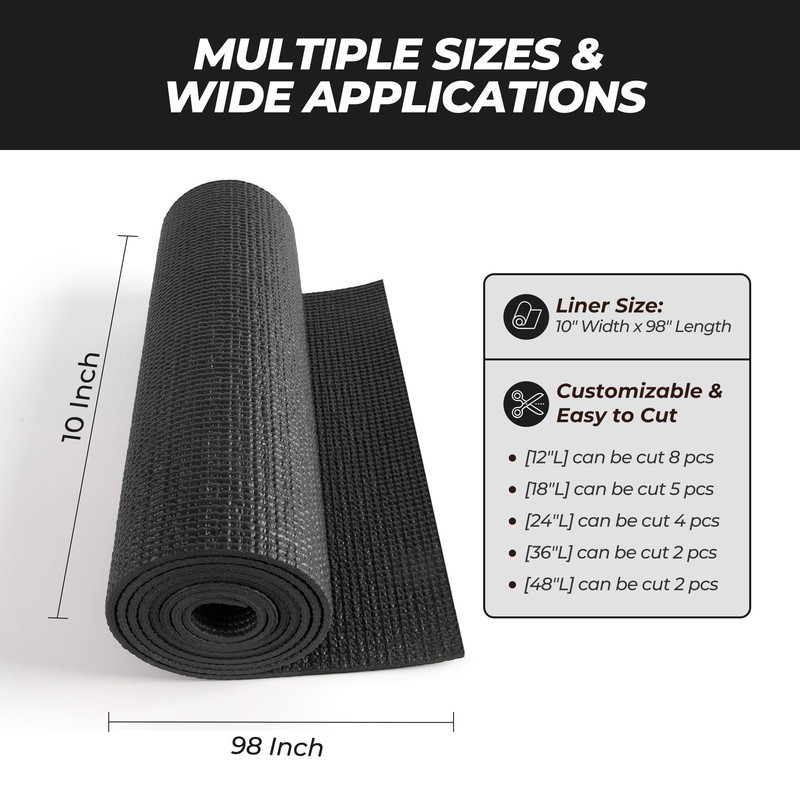 Tool Box Drawer Liners: 5mm Thick Foam Double-Sided Non-Slip 10"