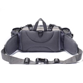 Bp Vision Outdoor Fanny Pack Hiking Camping Biking Waterproof Waist Pack 2 Water Bottle Holder Sports Bag for Women and Men Orange