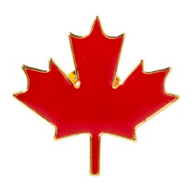 Artisan Owl Canada Canadian Red Maple Leaf Emblem Lapel Hat Pin