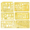 Traceease 6 Pieces, House Plan- Interior Design & Furniture Templates