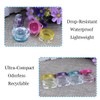 Gaodercha Empty Plastic Cosmetic Jars 10 Colours 5 ml Clear